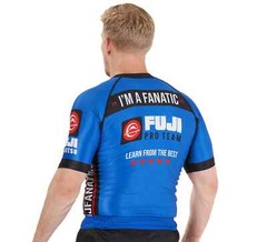 Fuji BJJ Fanatics MMA BJJ Jiu Jitsu ShortSleeve ShortSleeve SS Rashguard – Blue