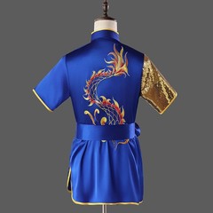Quality Silk Chinese Kung Fu Taichi Suit Martial Arts Uniform Dragon Embroidery
