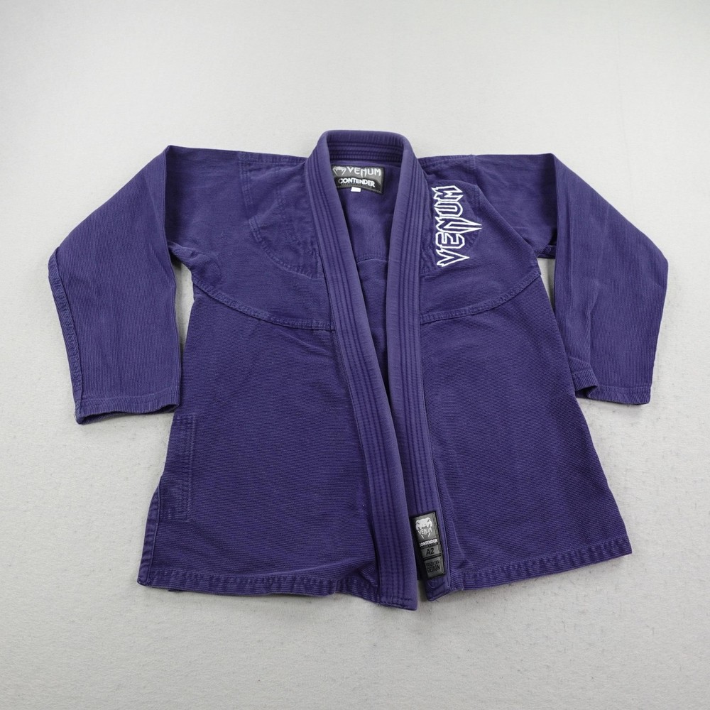 Venum Contender BJJ Gi Top Mens A2 Blue White Brazilian Jiu Jitsu Adult Shirt