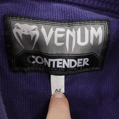 Venum Contender BJJ Gi Top Mens A2 Blue White Brazilian Jiu Jitsu Adult Shirt