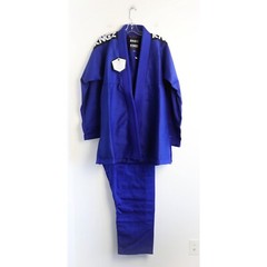 New Women’s Jiu Jitsu Gi Kimono Pants 2 pc blue jacket martial arts white belt