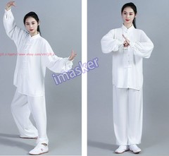 Cotton Linen Kung Fu Tai Chi Uniform Unisex Martial Arts Wing Chun Suit Clothing