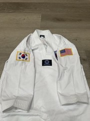 US West Coast Taekwondo Uniform Dobok Set White Size 160 Youth Good Condition