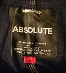 Shoyoroll Absolute Fit – Gi BJJ – Size A3 – V2 Gold Patch/Stitch – Made In USA