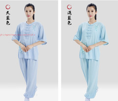 Summer Women’s Tai Chi Suit Kung Fu Costum Morning Exercise Uniform martial arts