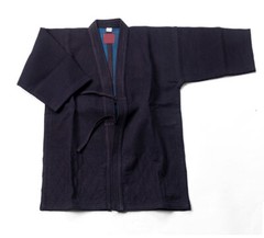 indigo dyed navy blue double layer Japanese Kendo gi Kendogi 100% Cotton
