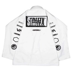 White Brazilian jiu jitsu Gi RVC A STREET X bjj kimono Uniform for jiu jitsu
