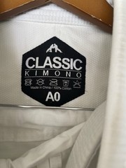Classic Kimono Full Set (Adult Size AO) White Heavyweight Cotton Jiu Jitsu J1