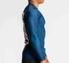 Fuji Maeda Flex Lite Mens MMA BJJ Jiu Jitsu Long LongSleeve LS Rashguard – Blue