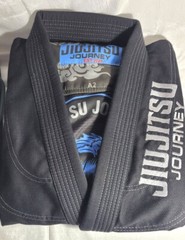 JuiJitsu Journey Martial Arts Judo GI Kimono Jiu Jitsu – Black – Size A4