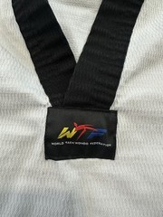 Adidas World Taekwondo Federation Top White 150 CM Uniform Long Sleeve Pullover