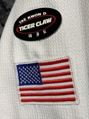 Mooto Taekwondo Uniform Top White Black Collar Martial Arts Dobok Jacket