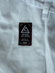 Gracie Jiu-Jitsu Official Cotton Gi Uniform Set White Adult Unisex A3