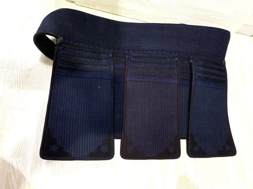 Japanese Kendo Tare Hip Protector Navy Blue Equipment High School Boys