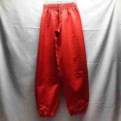 VTG. 2 Piece Red Satin feel Century Martial Arts Kung Fu Uniform Size 6