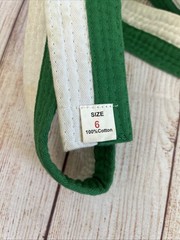 Lot Of 6 Vintage Karate/martial Arts Belts- Sizes 5 & 6