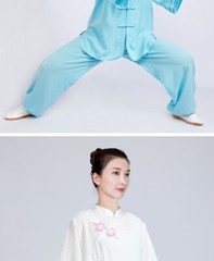 Summer Breathable Short Sleeve Kung Fu Shirts Wing Chun Training Vintage Sport