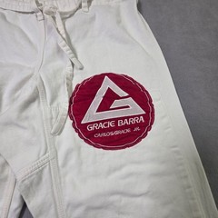 Gracie Barra Jiu Jitsu Kimono Set White Top Pants Equipe GB 5/180 Uniform Logo