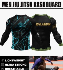 Men MMA Tracksuit Rashguard Jiu Jitsu BJJ Boxing Muay Thai Set