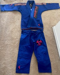 Jiu-Jitsu Freestyle Customs Kimono Blue Jiu Jitsu Gis Size M1