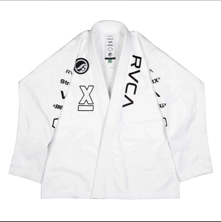White Brazilian jiu jitsu Gi RVC A STREET X bjj kimono Uniform for jiu jitsu