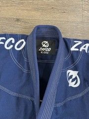 ZAFCO Kids BJJ Gi Size K-000 Navy Blue with White Belt
