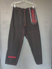 Jiu Jitsu Black & Red Breakpoint Pants Size A3 Drawstring No Belt EUC