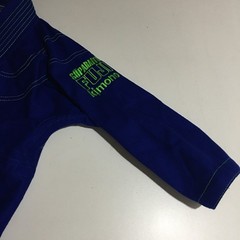 Fuji Suparaito Jiu Jitsu Gi Kimono Blue Size C0 Martial Arts Uniform