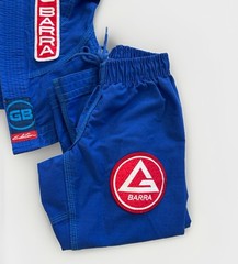 Storm Kimonos Gracie Barra Equipe GB BJJ Gi Youth Size Y0 Blue Jiu Jitsu Set