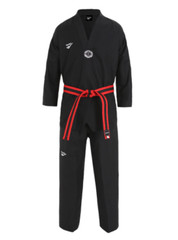 PROSPECS V-Neck Taekwondo Uniform Black Sports Training Dobok Jacket Pants NWT