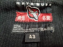 Hayabusa Jiu-Jitsu MMA Gi Size A3 Black Kimono Top Only