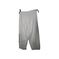White Martial Arts Kids Pants Size 8 Drawstring Wide Athletic