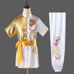 Quality Silk Chinese Kung Fu Taichi Suit Martial Arts Uniform Dragon Embroidery