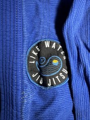 Break Point BJJ Gi Blue A2 Adult Jiu Jitsu Kimono w/ Pants Like Water Patch