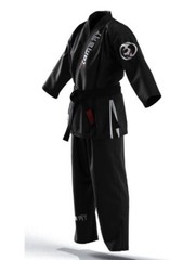 Men’s Kimonos Fearless COMP -Black Kombatusa GI 450 GSM Pearl Weave Fight Wear