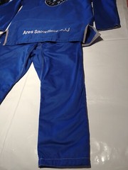 Karate Gi Martial Arts Uniform Costume Size A2 Blue Karate Dress For Adults