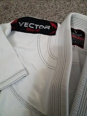VECTOR SPORTS Attila Series PREMIUM FIGHT GEAR White BRAZILIAN JIU JITSU K1 C18