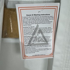 NWT Gracie Jiu-Jitsu Classic Gi Size 00/120 White BJJ MMA Kimono With Belt New