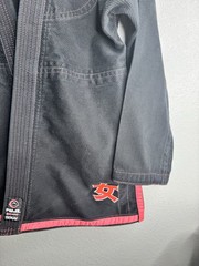 Fuji Sekai BJJ Gi Jacket Black Pink Trim Women’s W1 Lightweight Jiu Jitsu