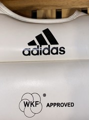 Adidas WKF Kids Karate Chest Protector Size XXS White