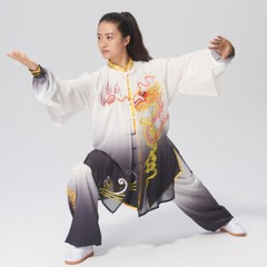 Martial Art Uniform Wushu Clothing Tai Chi Clothes Kung Fu Dress Unisex Women