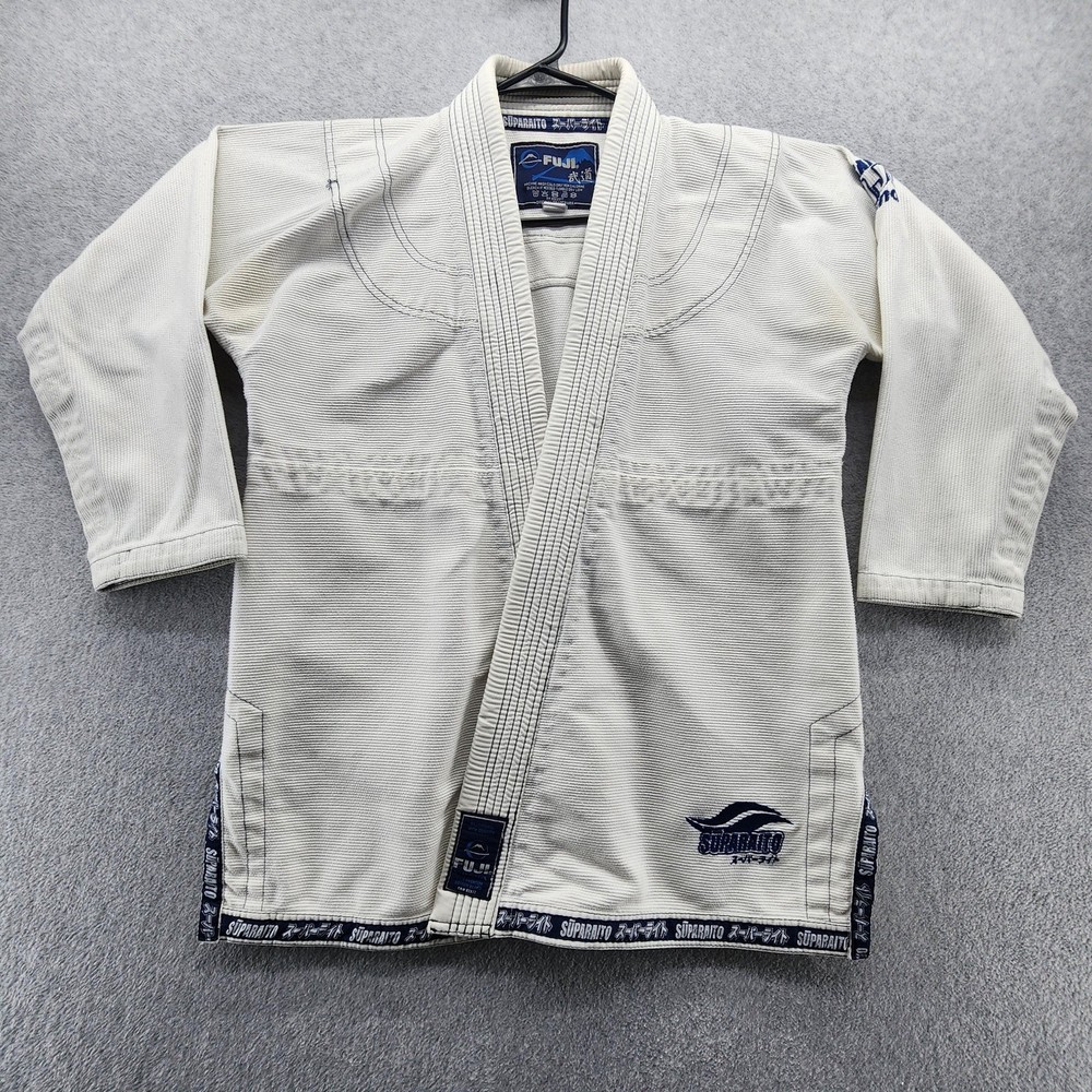Fuji Suparaito BJJ Gi Jacket Youth C3 White Kimono Jiu-Jitsu Top Only Kids