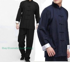 Adult Unisex Chinese Kung Fu Wing Chun Costume Suit Martial Arts Tai Chi Uniform