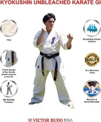 Kyokushin Karate Uniform | Martial Arts 14oz Unbleached Gi for Kids & Adults