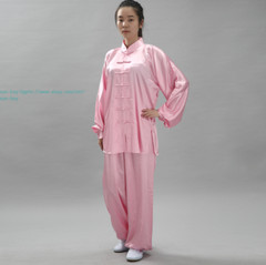 Satin Unisex Martial Arts Uniform Kung Fu Suit Costume Tai Chi Performance Sets