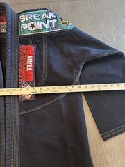 Break Point Deluxe BJJ Gi Jacket A2 Black Competition Team Jiu Jitsu Kimono