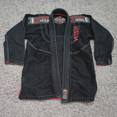 Venum Gi Jacket Only Black Challenger Series Size C2 Brazilian Jiu Jitsu Kimono