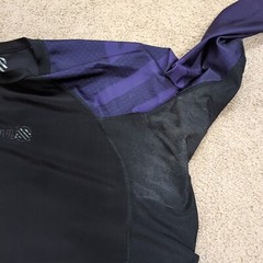 Sanabul Rash Guard Mens 2XL Ranked Purple Black Jiu Jitsu BJJ MMA