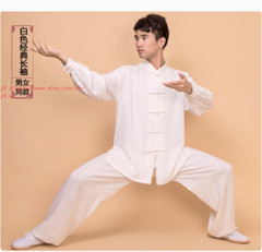 Women Men Cotton Linen Tai Chi Uniforms Chinese Kung Fu Martial art Clothing Set
