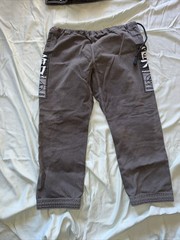 Hayabusa GI A4 Pearl Weave Jiu Jitsu Grappling Karate Grey Set